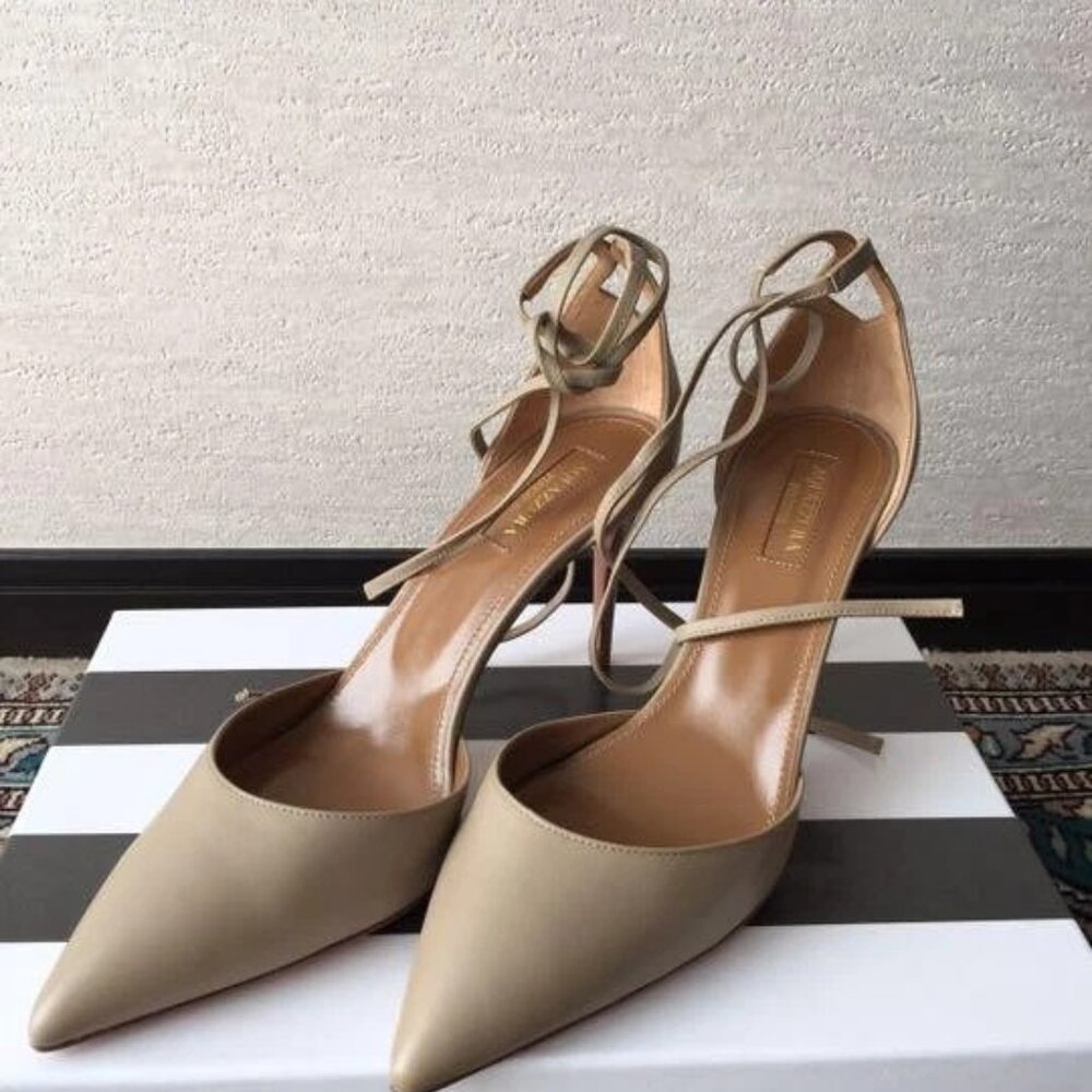 Aquazzura Pumps with Box Size 38 Beige